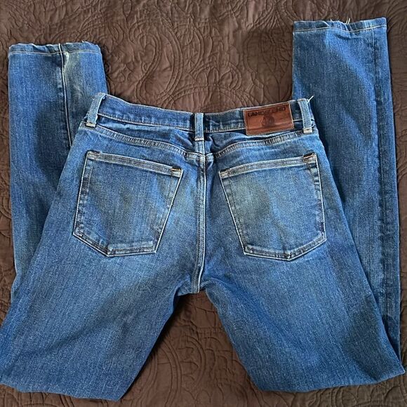 Lands’ End square rigger jeans.  Size 28.  Slim. Tall. Distressed. - Picture 2 of 8
